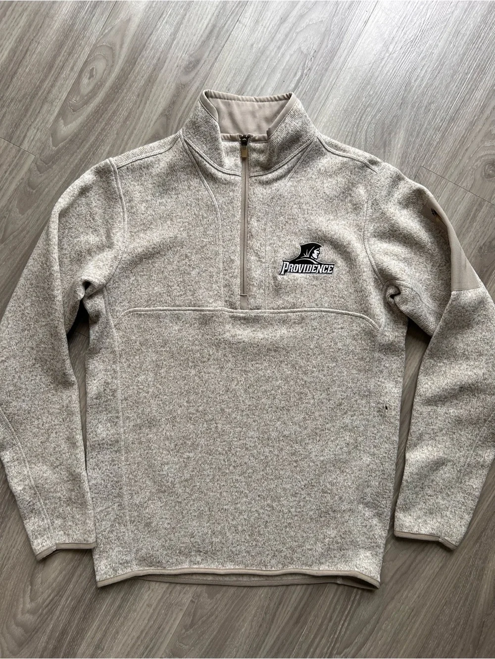 Providence College Friars Pullover Fleece in Oatmeal Tan Heather (Small)